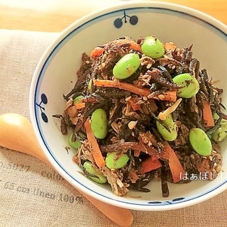 栄養満点！ひじきとサバの炒め煮